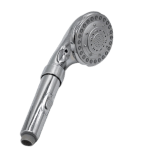 pommeau de douche anticalcaire gris argent