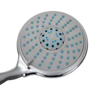 pommeau de douche anticalcaire plastique blanc