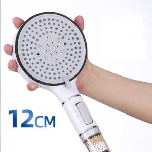 Pommeau de Douche Anti Calcaire Noir