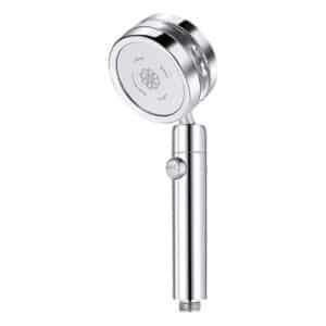 pommeau de douche anticalcaire gris design techno