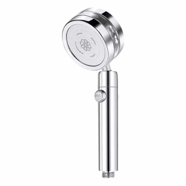 pommeau de douche anticalcaire gris design techno