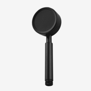 Pommeau de douche rond noir chic