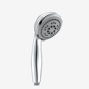 pommeau de douche rond gris