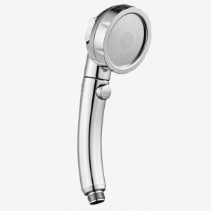 pommeau de douche or technologie argent