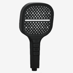 Pommeau de douche rond noir blanc