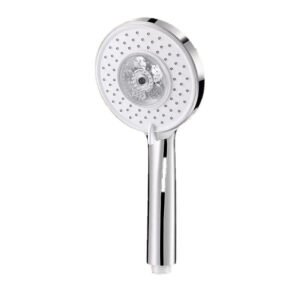 pommeau de douche anticalcaire elisse argent gris