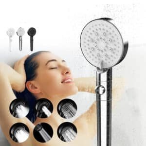 pommeau de douche anticalcaire blanc femme