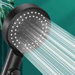 Pommeau de Douche avec Bouton d'arrêt