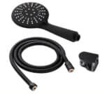 pommeau de douche anticalcaire noir kit