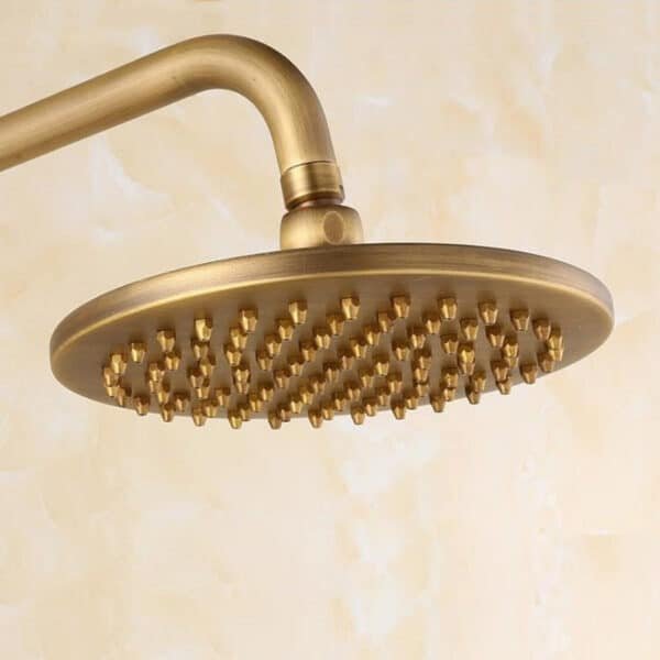 pommeau de douche arrire vue bas or